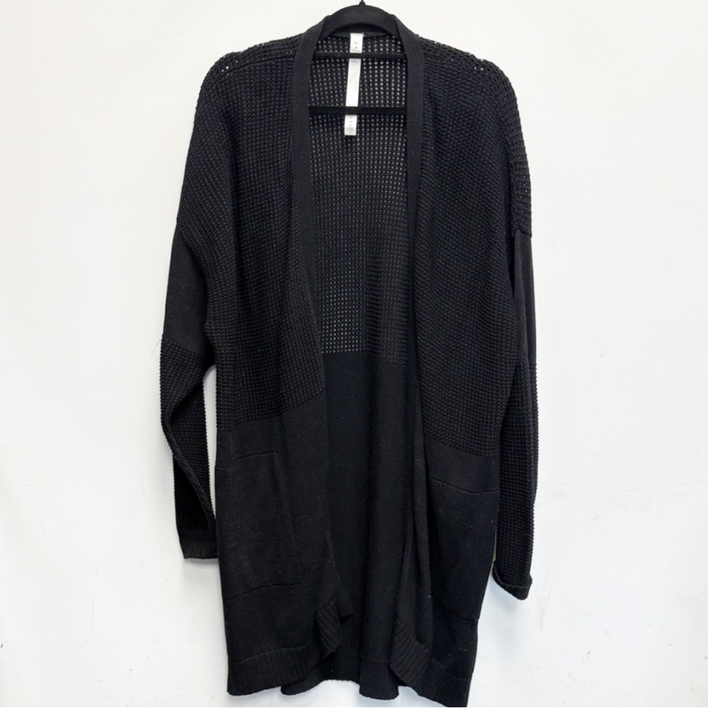 lululemon athletica Black Open-Front Cardigan